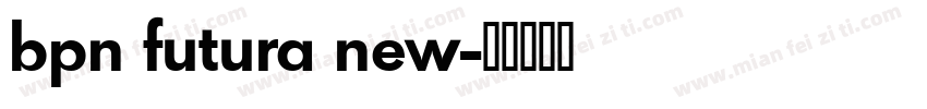 bpn futura new字体转换